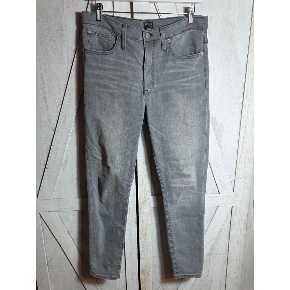 J. Crew Gray High Rise Skinny Jeans Size 30
